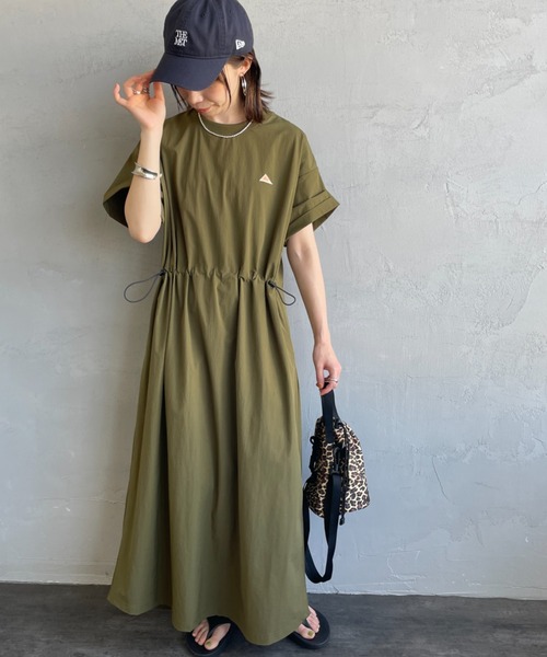 売り切り！値下げ！ワンティグループゴベール スキンスーツ ワンピース 非売品 STYLE DELI ワンピース 「LUXE」フロッキードットギャザー