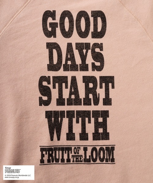 PEANUTS トレーナー スウェット 「0」「Fruit of the Loom