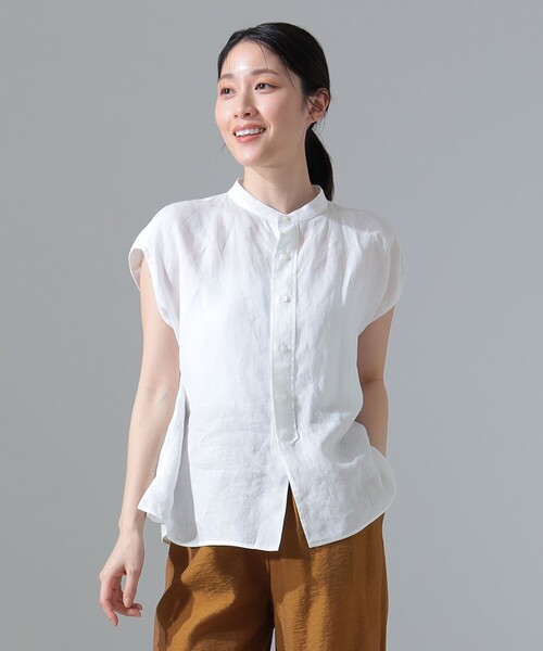 「大人気 新入荷 新品」に該当するファッション通販 TICCA シャツ フレンチスリーブ リネン / シャツ ブラウス トップス