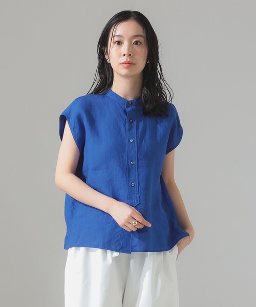 新品 Spick and Span TICCAリネンフレンチブラウス