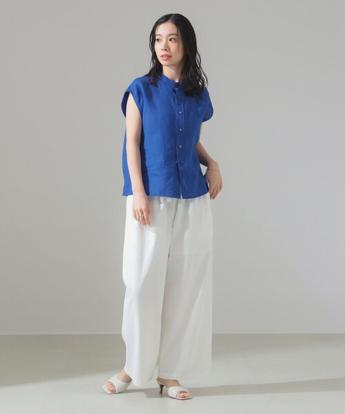 新品 Spick and Span TICCAリネンフレンチブラウス