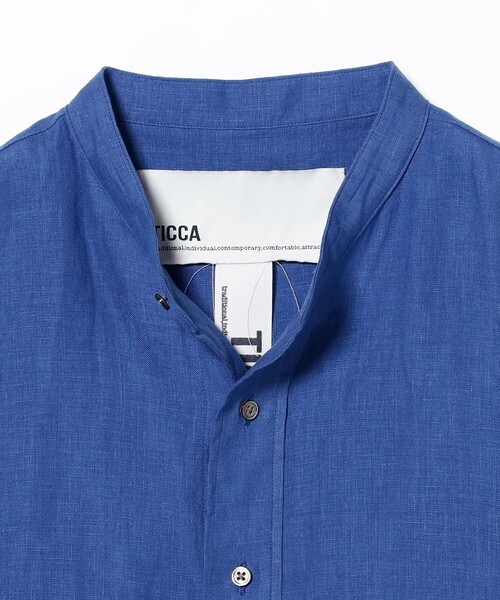 TICCA ブラウス シャツ / リネン フレンチスリーブ シャツ