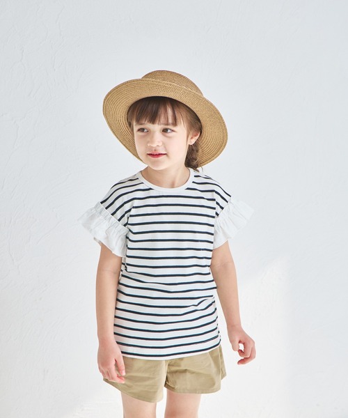 ファミリア新品セット⭐️定価2万弱⭐️女の子Tシャツ2枚とフリル白パンツ⭐️ セーラーTシャツと4分丈パンツのセット | ファミリア公式サイト