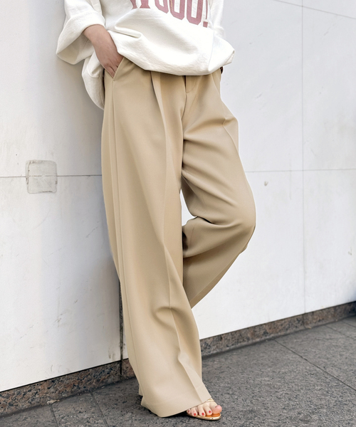 美品 ダブルクロス ワイドパンツ ダブルクロスワイドパンツ | Whim Gazette(ウィム ガゼット
