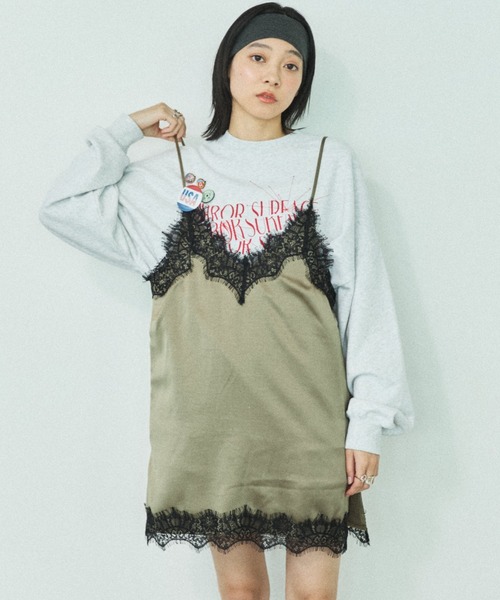 MIRROR STOKE ワンピース 「WEB限定」「新色追加」LINGERIE CAMISOLE