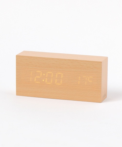 LAKOLE 時計 デジタルクロックWOOD「レクタングル」 / 289907