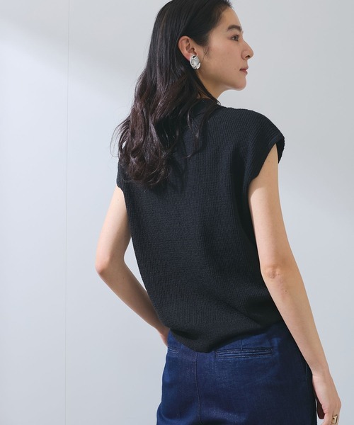 VIS ニット セーター 「WEB限定」スキッパーサマーニット