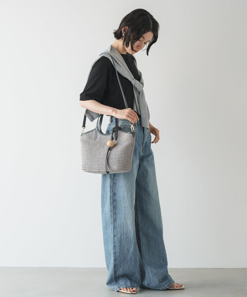 russet トートバッグ 「russet×BEARDSLEYコラボ第2弾」カゴ2way