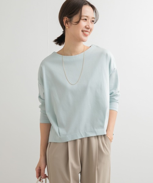 URBAN RESEARCH DOORS tシャツ コットンバックタック7分袖プル