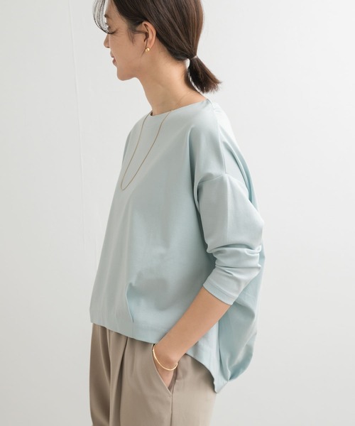 URBAN RESEARCH DOORS tシャツ コットンバックタック7分袖プル