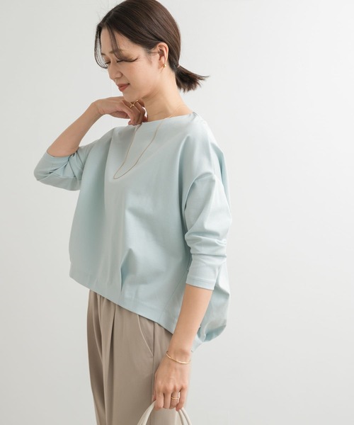 「URBAN RESEARCH DOORS」 7分袖ブラウス MEDIUM ブルー レディース URBAN RESEARCH DOORS 「URBAN DOORS」 7分袖ブラウス MEDIUM