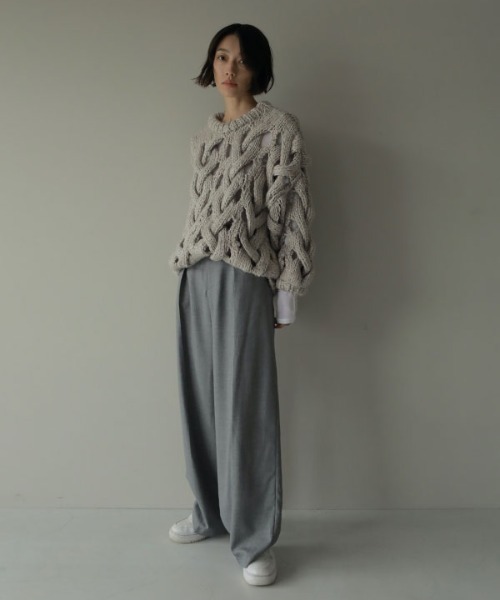 「ETRE TOKYO」 長袖ニット FREE パープル レディース_画像2