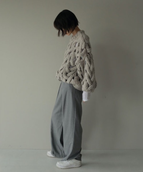 「ETRE TOKYO」 長袖ニット FREE パープル レディース_画像3