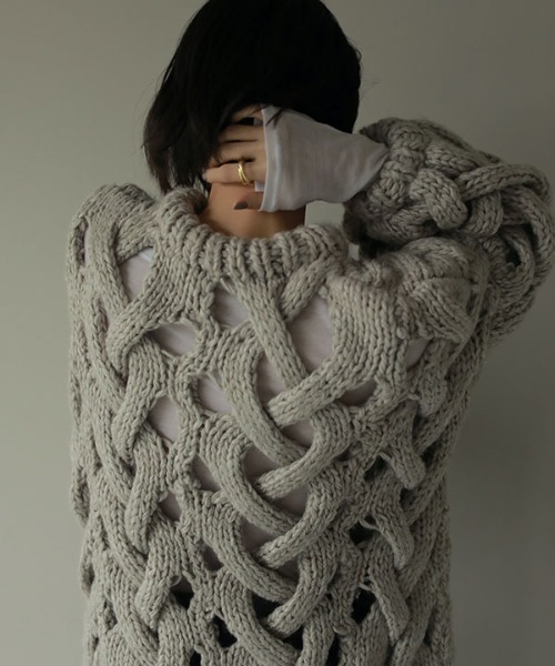 「ETRE TOKYO」 長袖ニット FREE パープル レディース_画像4