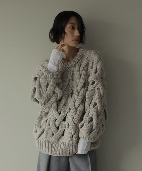 「ETRE TOKYO」 長袖ニット FREE パープル レディース_画像6