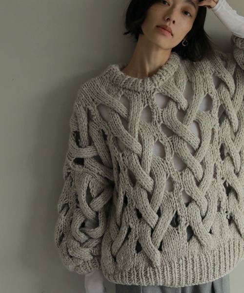 「ETRE TOKYO」 長袖ニット FREE パープル レディース_画像7