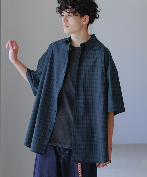 niko and… タグ付き　イージーケア柄ショートスリーブ S H Mサイズ niko and… タグ付き イージーケア柄ショートスリーブ S H M