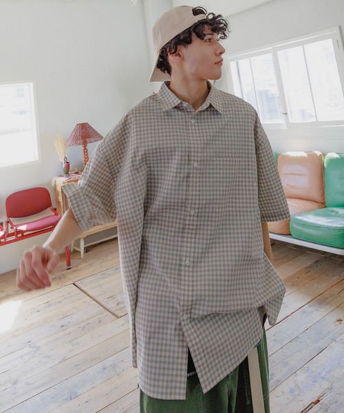 niko and… タグ付き　イージーケア柄ショートスリーブ S H Mサイズ セール】イージーケア柄ショートスリーブシャツ（シャツ