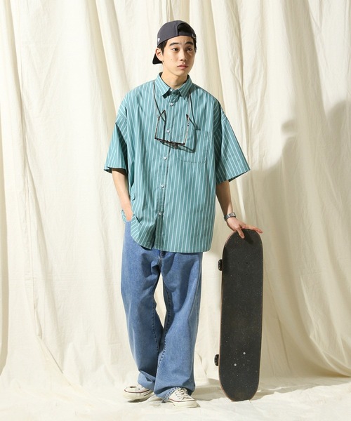 niko and… タグ付き　イージーケア柄ショートスリーブ S H Mサイズ niko and… タグ付き イージーケア柄ショートスリーブ S H M