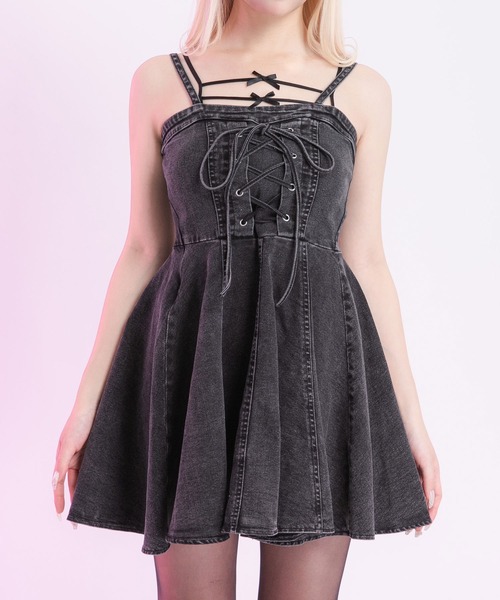 Diable baiser（ディアブルベーゼ） ワンピース 夏 コルセット風レース