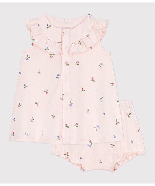 PETIT BATEAU（プチバトー） ワンピース ワンピース＆ブルマセット 