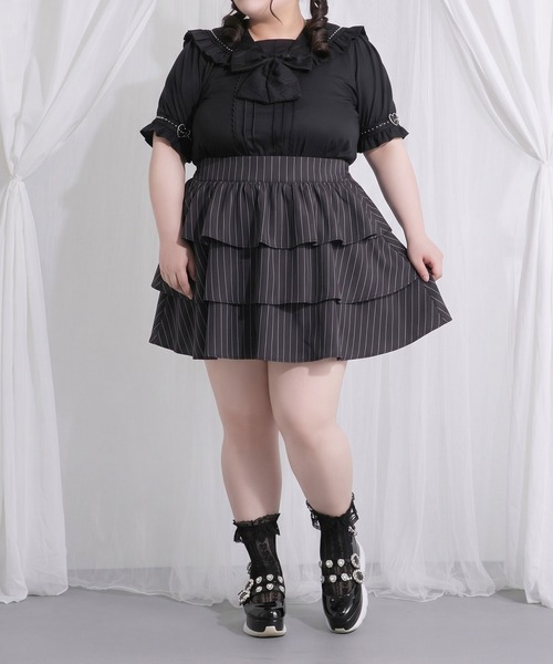 Diable baiser（ディアブルベーゼ） スカート 夏 「4Lー6L」3段