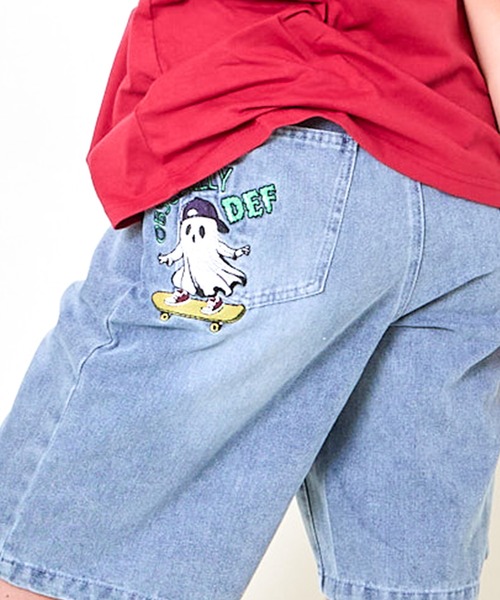 【GALEO】d.i.a.系 刺繍サイドリングラメショーパン パンツ デニム刺繍ハーフパンツ レディース : ZOZOTOWN Yahoo!店