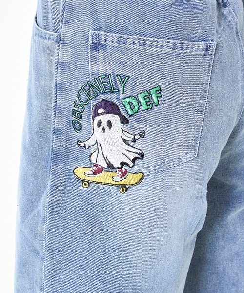 パンツ デニム刺繍ハーフパンツ レディース : ZOZOTOWN Yahoo!店