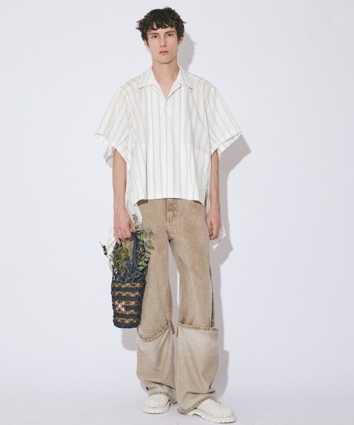 かごバッグ カゴバッグ ビューティフルピープル beautiful people abaca biku roll bag_18