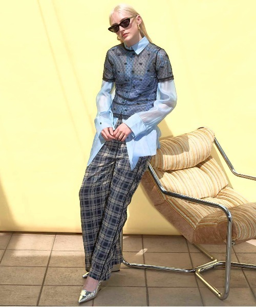 tシャツ Embroidery Lace Tops/エンブロイダリーレーストップス「MAISON SPECIAL/メゾンスペシャル」 レディース MAISON SPECIAL tシャツ Embroidery Lace Tops/エンブロイダリー