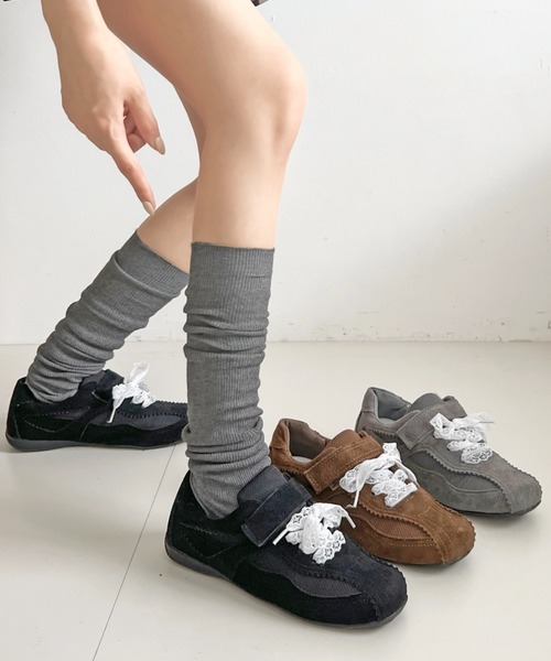 Shoes in Closet（シュークロ） スニーカー 超軽量 2WAY レース紐付