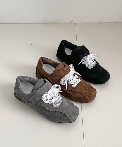 Shoes in Closet（シュークロ） スニーカー 超軽量 2WAY レース紐付