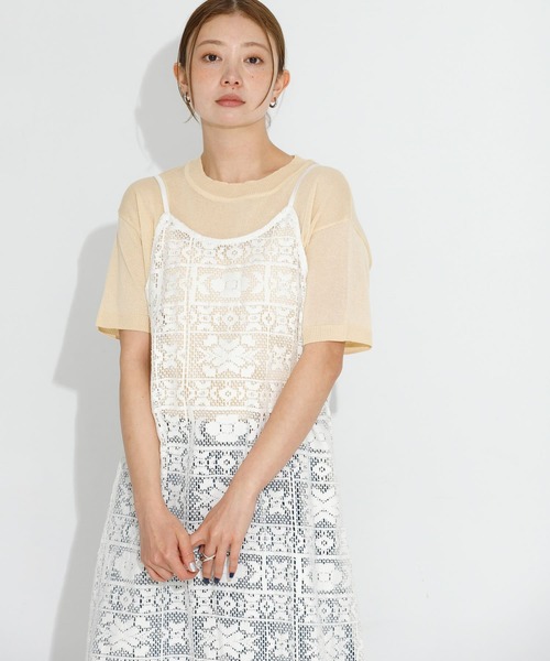 URBAN RESEARCH Sonny Label ワンピース レースキャミワンピース