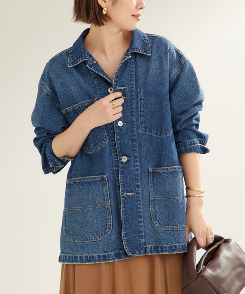 【新品】Plage coverall カバーオール 36 plage デニムジャケット gジャン 「追加」coverall 3 レディース