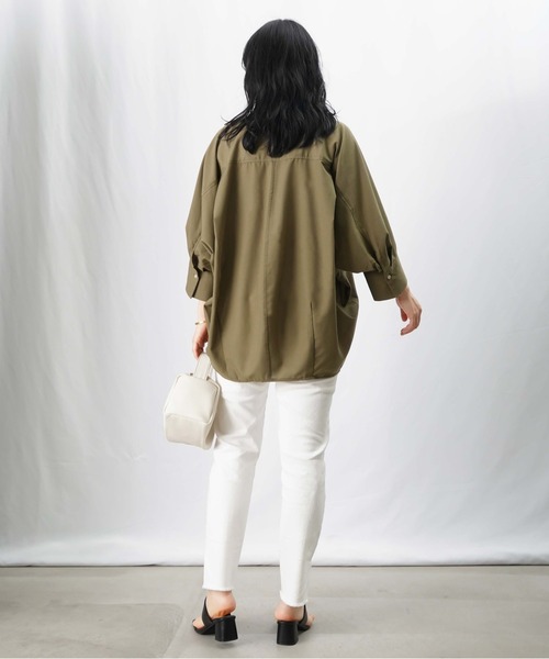 tシャツ LC/LLL UV冷感シアーコクーンドルマンブラウス レディース セール】LC/LLL UV冷感シアーコクーンドルマンブラウス（Tシャツ