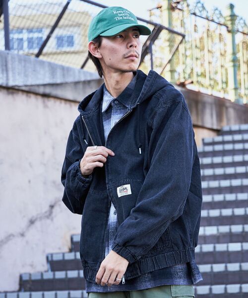 「FFEIN」 デニムジャケット SMALL ブルー メンズ