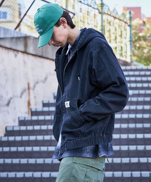 「FFEIN」 デニムジャケット SMALL ブルー メンズ