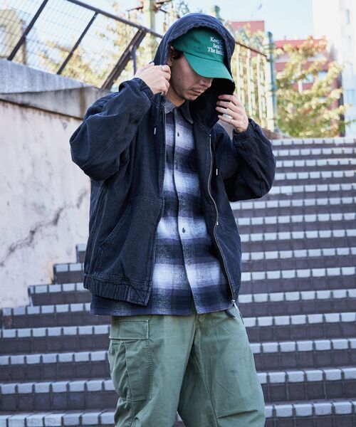 「FFEIN」 デニムジャケット SMALL ブルー メンズ