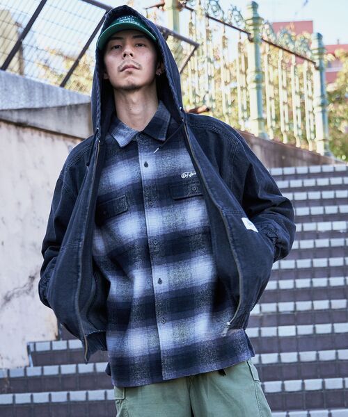 「FFEIN」 デニムジャケット SMALL ブルー メンズ