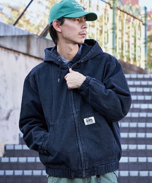 「FFEIN」 デニムジャケット SMALL ブルー メンズ
