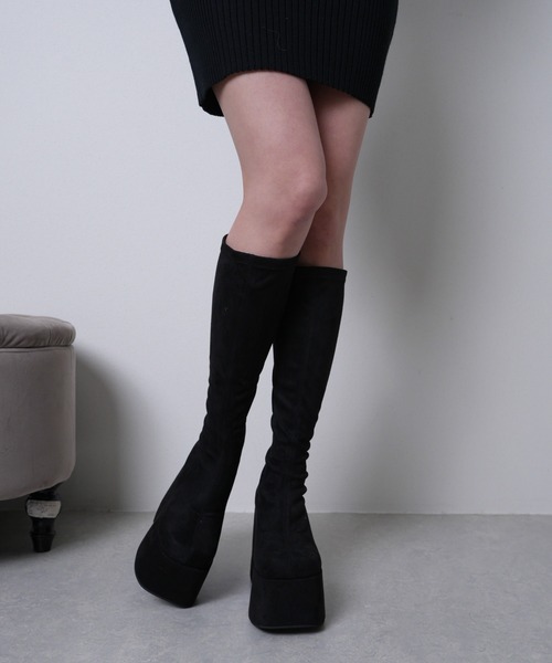 LIP SERVICE（リップサービス） ブーツ プラットフォームスクエア
