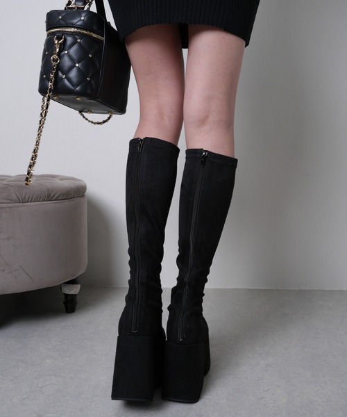 LIP SERVICE（リップサービス） ブーツ プラットフォームスクエア