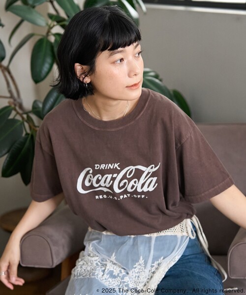 tシャツ Coca-Cola Logo T-shirt/コカ・コーラ ロゴTシャツ レディース