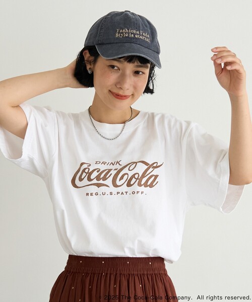 tシャツ Coca-Cola Logo T-shirt/コカ・コーラ ロゴTシャツ レディース FREAK'S STORE tシャツ Coca-Cola Logo T-shirt/コカ・コーラ