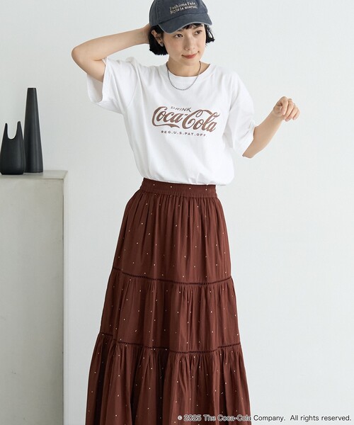 tシャツ Coca-Cola Logo T-shirt/コカ・コーラ ロゴTシャツ レディース FREAK'S STORE tシャツ Coca-Cola Logo T-shirt/コカ・コーラ