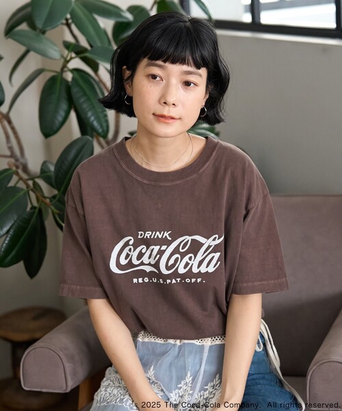 tシャツ Coca-Cola Logo T-shirt/コカ・コーラ ロゴTシャツ レディース FREAK'S STORE tシャツ Coca-Cola Logo T-shirt/コカ・コーラ