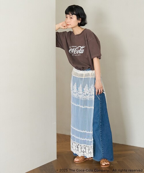 tシャツ Coca-Cola Logo T-shirt/コカ・コーラ ロゴTシャツ レディース FREAK'S STORE tシャツ Coca-Cola Logo T-shirt/コカ・コーラ