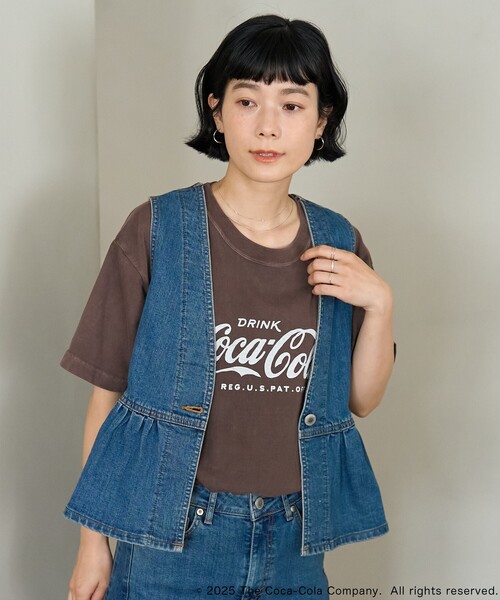 tシャツ Coca-Cola Logo T-shirt/コカ・コーラ ロゴTシャツ レディース FREAK'S STORE tシャツ Coca-Cola Logo T-shirt/コカ・コーラ