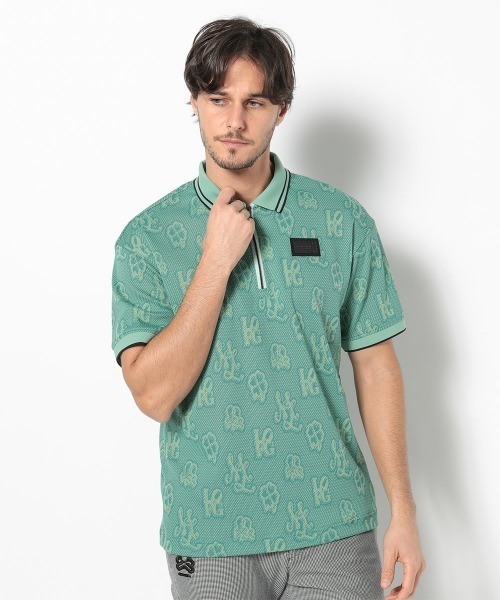 MARK&LONA（マークアンドロナ） ポロシャツ Molecular Monogram Polo