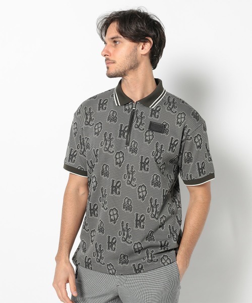 MARK&LONA（マークアンドロナ） ポロシャツ Molecular Monogram Polo